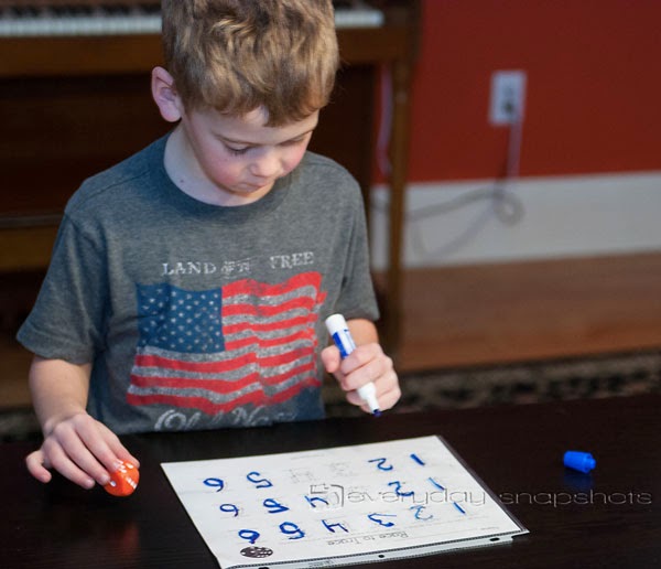 Five activities for number writing practice | Everyday Snapshots