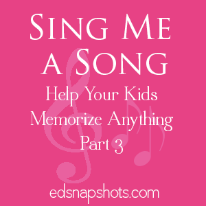 Songs for Memory Work | Sing Me a Song