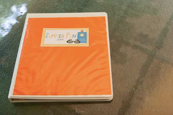 Make a Summer Fun Binder