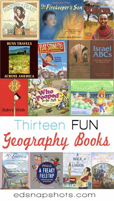 Thirteen FUN Geography Books for Kids