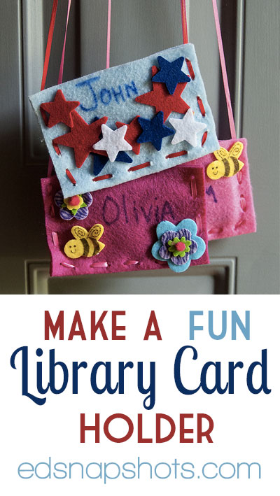 Make a Fun Library Card Holder