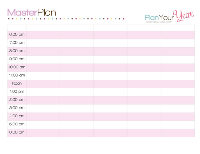 Master Plan Sheet: Free Homeschool Planner