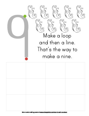 Learn to Write Numbers: Eight and Nine