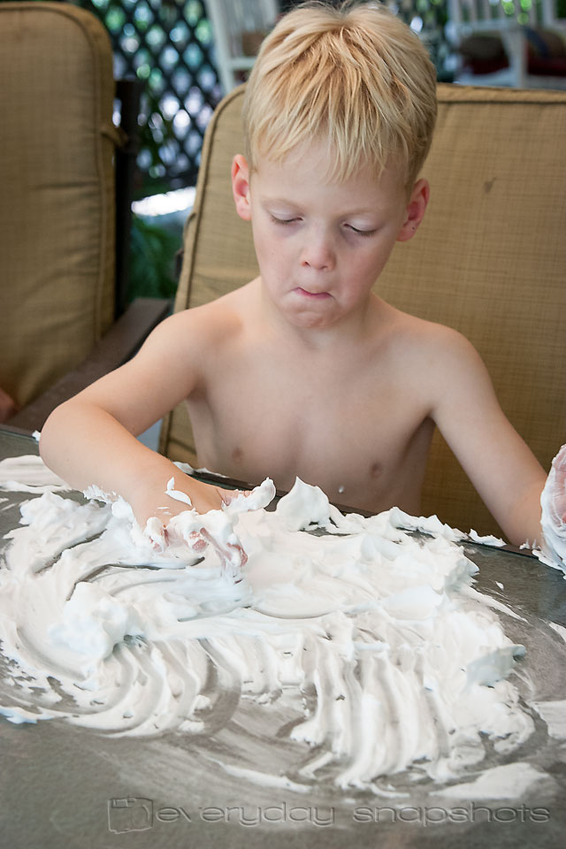 Learn to Write Numbers Ten with Shaving Cream!