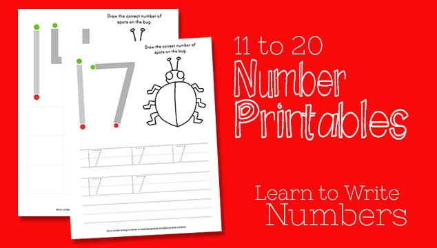 learn to write numbers 11 20 using this free printables