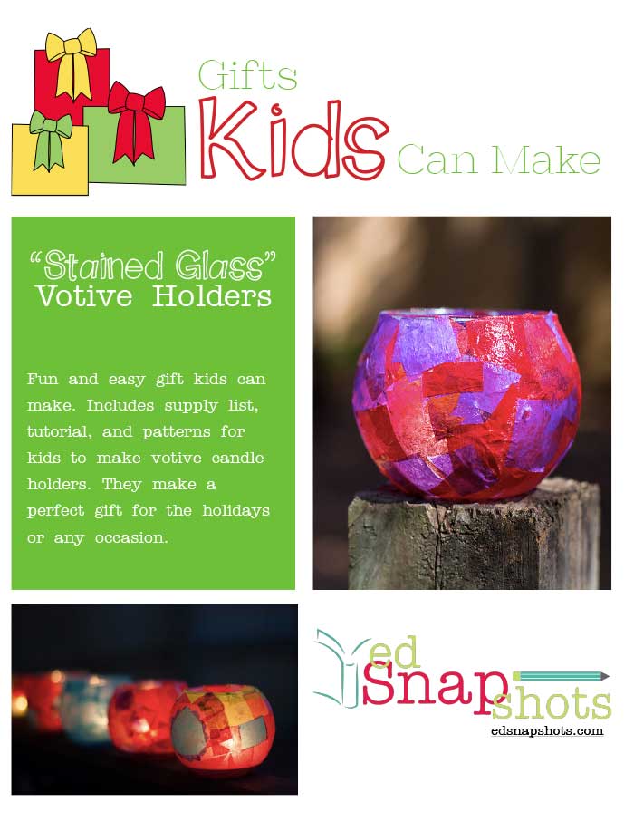 Colorful Votive Holder Tutorial