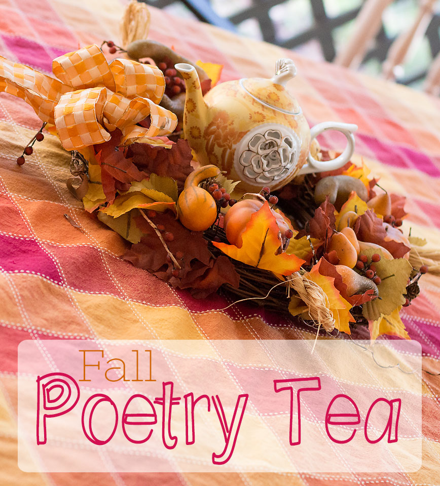 Fall poetry tea party