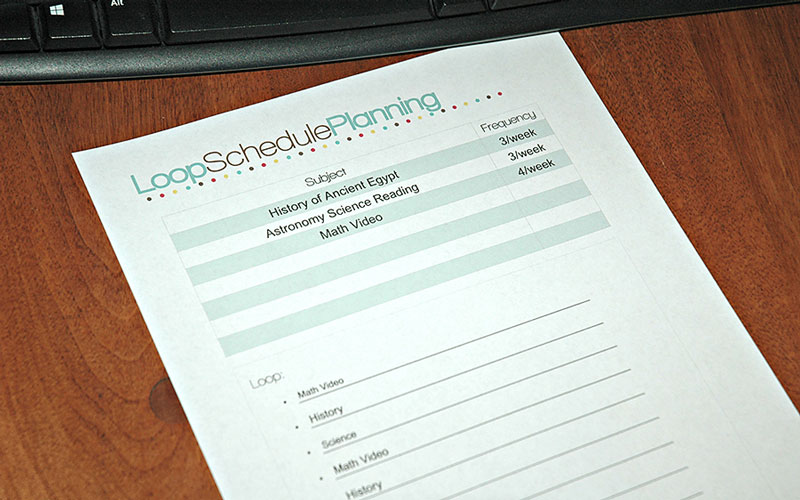 Easy solutions with a printable homeschool planner