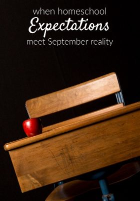 Homeschool plans versus realities