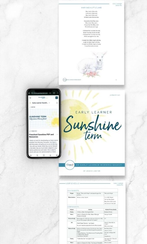 Sunshine Term: Early Learner Morning Time Plans