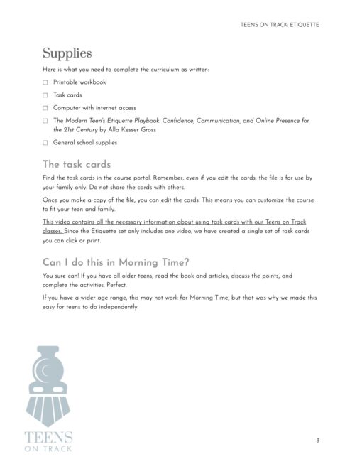 Manners Together and Teens on Track: Etiquette Bundle - Image 4
