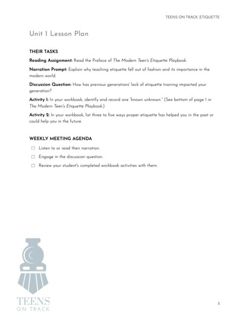 Manners Together and Teens on Track: Etiquette Bundle - Image 5