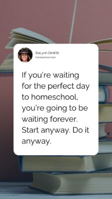 homeschool consistency lessons quote